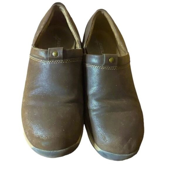 Eastland Baylee Wm’s Sz 8.5 Brown Reinforced Sport Slip On Comfort Mule Shoe - Picture 2 of 7